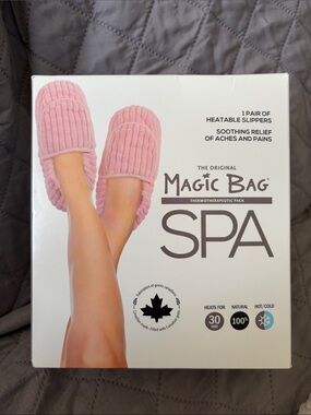 The Original Magic Bag SPA Pink Heatable Slippers